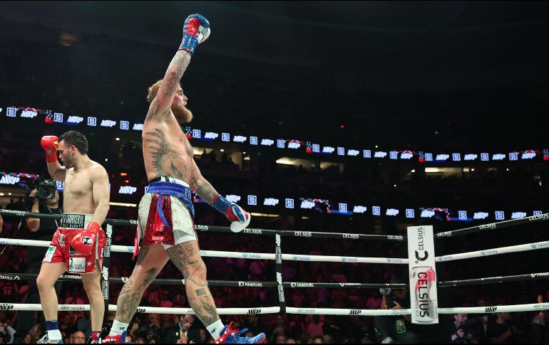 Jake Paul ganó la pelea con tarjetas de 99-91, 97-93 y 98-92. AFP/P. Fallon