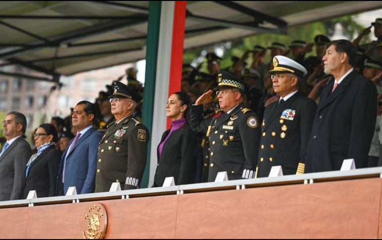 Claudia Sheinbaum agradeció a los elementos de la Guardia Nacional a nombre de la patria por su valentía. ESPECIAL.