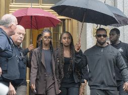 “Diddy” ayer recibió el apoyo en el tribunal de su madre, sus hijos y su hermana. EFE