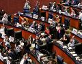 El grupo parlamentario de Morena contó con el apoyo del PAN y MC para aprobar el dictamen. EL UNIVERSAL