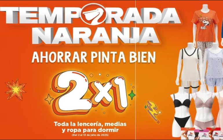 Toda la lencería, medias y ropa para dormir está al 2x1 en La Comer. ESPECIAL