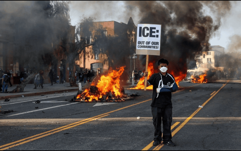 El repunte en los incidentes refleja un desafío creciente para las operaciones migratorias ordenadas por el presidente Donald Trump. EFE / ARCHIVO