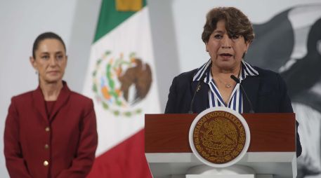 La gobernadora del Estado de México, Delfina Gómez, expuso que en esta estrategia participan el gobierno federal, el gobierno estatal y los municipios que la integran. SUN/C. Mejía