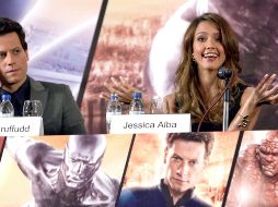 Los protagonistas de la película *Los 4 Fantasticos y Silver Surfer*, Jessica Alba, y Ioan Gruffudd. ARCHIVO/EL INFORMADOR.