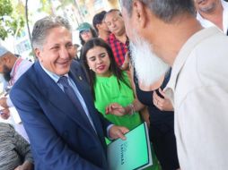 El presidente municipal Juan José Frangie entregó la obra a los vecinos. X/JuanJoseFrangie