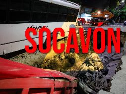 Publican en redes sociales un video con el momento exacto de la formación del socavón en El Bethel. EL INFORMADOR / ARCHIVO