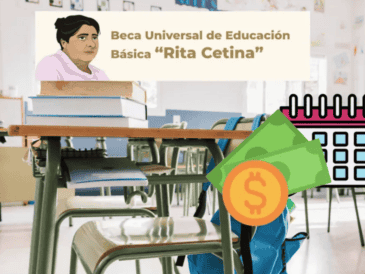 Cada estudiante beneficiario de la Beca Rita Cetina recibirá un depósito de mil 900 pesos bimestrales. CANVA