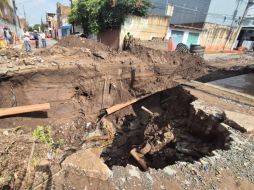 La zona metropolitana de Guadalajara registró este martes la aparición de varios socavones en distintos puntos de la ciudad, algunos de ellos provocados o agravados por las lluvias recientes. EL INFORMADOR / R. Bobadilla