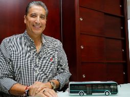 Eduardo Rangel González, presidente de Motbus, trabaja para que la empresa sea referente en la movilidad sostenible. EL INFORMADOR/ H. Figueroa