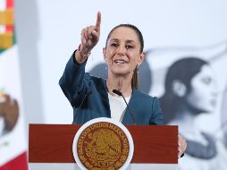 Sheinbaum reaccionó a la serie de agradecimientos que recibió de las autoridades estadounidenses por la ayuda brindada tras las inundaciones de Texas. EFE/M. Guzmán
