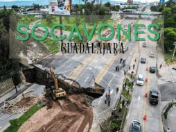 En el último año, son tres los socavones mayormente recordados por los habitantes de la metrópoli por sus grandes dimensiones. EL INFORMADOR/ARCHIVO