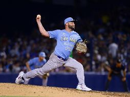 Zac Grotz perdió el juego al permitir las primeras 6 carreras del juego. CORTESÍA/Charros de Jalisco