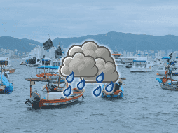 Este jueves, se prevé que chubascos tormentosos —gotas de 3.8 mm— cubran hasta el 90% de la región de la ciudad del mar. EFE / ARCHIVO