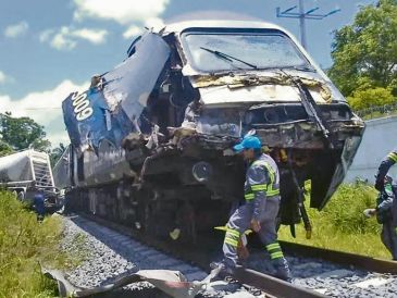 El accidente del Tren Interoceánico se registró en los límites de Tabasco con Chiapas. Este corredor es una fuerte competencia para el Canal de Panamá. ESPECIAL