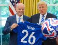 Trump estará presente en la Final del Mundial de Clubes este domingo. EFE / ARCHIVO