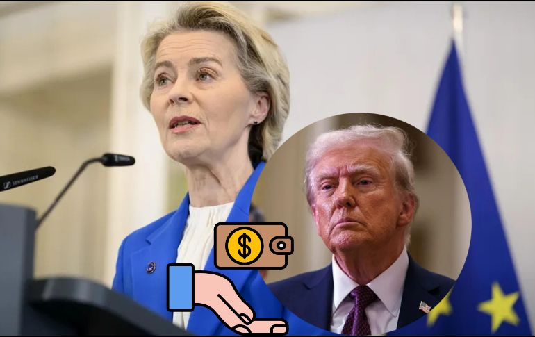 Von der Leyen dijo que esas contramedidas se retrasarían hasta el 1 de agosto, y que la carta de Trump muestra 