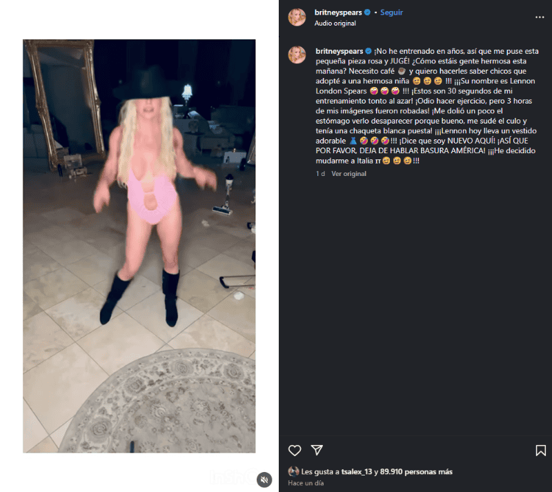 ESPECIAL / IG / @britneyspears 