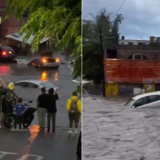 Autos flotaron en la colonia Tabachines, una de las afectadas por la tormenta (VIDEOS)