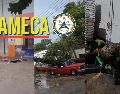 Así sufrió Ameca los distintos destrozos provocados por la lluvia del día de ayer. ESPECIAL