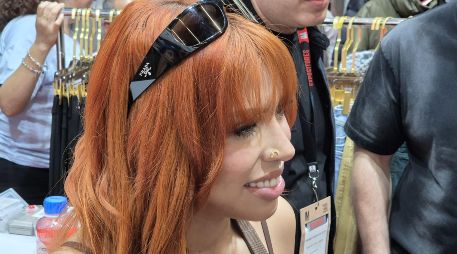 La aparición de Yeri Mua en Intermoda, que tuvo lugar la tarde de este miércoles, se convirtió en un auténtico caos en la Expo Guadalajara. EL INFORMADOR / F. Salcedo