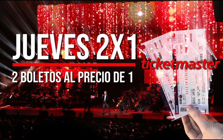 Revisa la lista de TODOS los conciertos que están al 2x1 en Ticketmaster hoy jueves 10 de julio. EL INFORMADOR / ARCHIVO