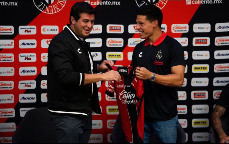 El mediocampista ofensivo, surgido de la cantera rojinegra, expresó su gratitud por volver al equipo que lo vio nacer futbolísticamente. CORTESÍA/ ATLAS FC