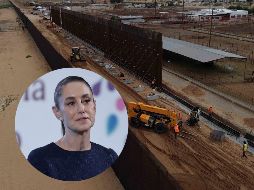 Sheinbaum dijo que México no está pagando nada para colaborar en la construcción de este muro. SUN / C. TORRES / F. ROJAS