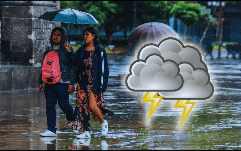 En la poco apacible y muy trastocada ciudad de Guadalajara, se prevé mucha tormenta con actividad eléctrica desde el mediodía. EL INFORMADOR / ARCHIVO