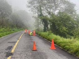 Se intervinieron tramos afectados por deslaves en segmentos carreteros del estado. CORTESÍA
