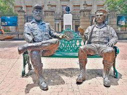 Las estatuas de Fidel y el “Che” permanecen en resguardo por la alcaldía Cuauhtémoc. EL UNIVERSAL