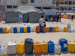 Tropas israelíes dispararon a una multitud de civiles que buscaban alimentos. EFE/H. Imad