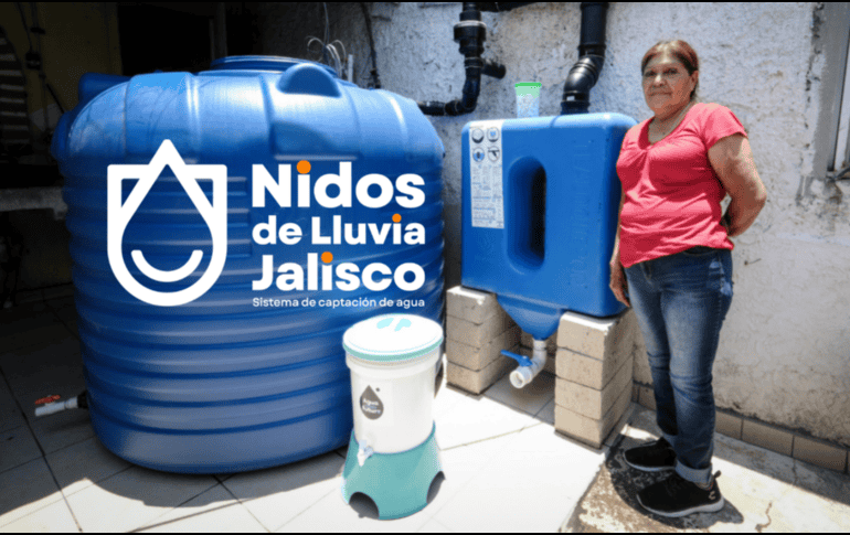 La iniciativa representa una inversión pública de 80 millones de pesos, destinada a fomentar el aprovechamiento sustentable del agua de lluvia. GOBIERNO DE JALISCO / CANVA