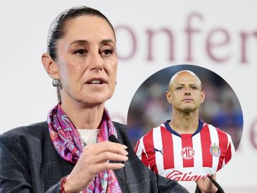 Aunque Sheinbaum reconoció al "Chicharito" como "un gran futbolista", se posicionó sobre sus comentarios de las mujeres. EFE / J. MÉNDEZ / IMAGO7