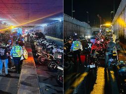 En el dispositivo participaron elementos de la Policía de Zapopan, la Policía Metropolitana, Policía del Estado, Guardia Nacional y oficiales de la Policía Vial del Estado. ESPECIAL / POLICÍA VIAL