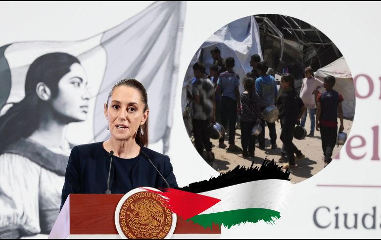 Sheinbaum afirmó que México pone todas sus palabras y sus acciones para que se construya la paz entre estos dos estados. EFE / J. MÉNDEZ / AP / ARCHIVO