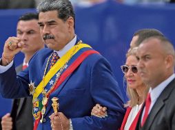 La ficha indica que Nicolás Maduro administra al Cártel de los Soles. AFP