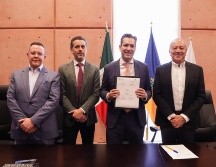 El Consejo Regulador del Tequila (CRT) y el Gobierno de Jalisco, a través de la Coordinación General Estratégica de Crecimiento y Desarrollo Económico, firmaron un convenio de colaboración para la protección e impulso del tequila en México y el extranjero. EL INFORMADOR / J. Velazco