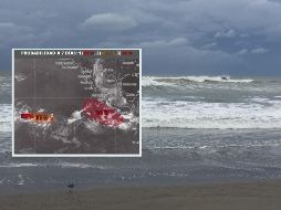 Una de estas zonas de baja presión se localiza a 630 km al sur de Puerto Ángel, Oaxaca, y tiene una probabilidad de desarrollo ciclónico a un 40% en 48 horas y 90% en siete días. ESPECIAL / NTX y SMN