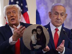 Trump, hablando en Escocia este lunes, declaró que Estados Unidos y otras naciones están proporcionando dinero y alimentos a Gaza. AP /O. ZWIGENBERG / EFE/T. AKMEN / ARCHIVO