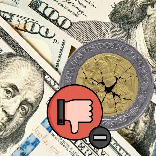 Dólar HUNDE al peso mexicano; así cotiza HOY martes