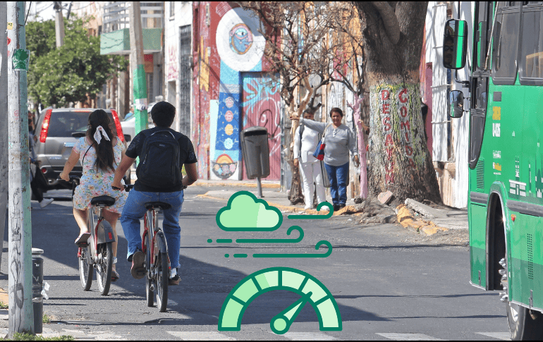 Índice de calidad de aire por zona del AMG. EL INFORMADOR / ARCHIVO