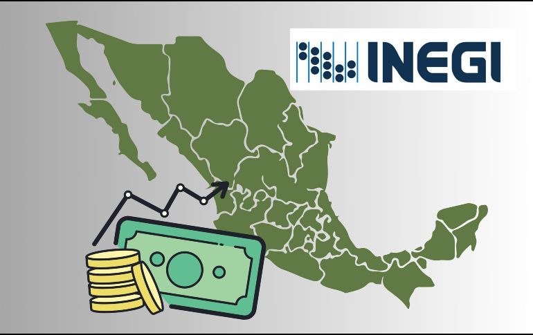 Por el contrario, las economías estatales que iniciaron el año con los mayores retrocesos fueron 5, según el Inegi. ESPECIAL / CANVA