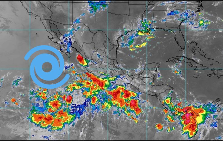 Se espera que un desarrollo ciclónico frente a costas del Pacífico sur mexicano, evolucione a ciclón tropical. ESPECIAL / SMN