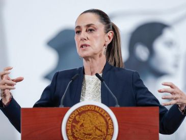 “Nosotros hacemos nuestra parte en México, pero a Estados Unidos le toca hacer su parte en Estados Unidos", dijo la Presidenta en conferencia. EFE/I. Esquivel