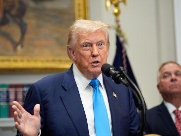 Fotografia del presidente de Estados Unidos, Donald Trump, este miércoles 30 de julio en la Casa Blanca. EFE/EPA/Y. Gripas