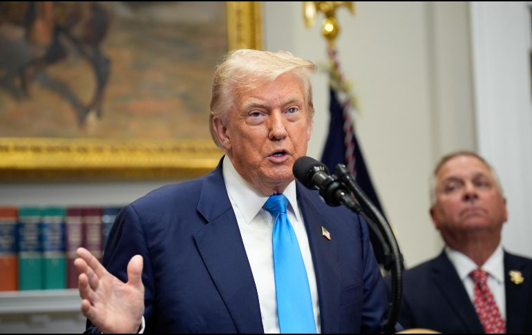 Fotografia del presidente de Estados Unidos, Donald Trump, este miércoles 30 de julio en la Casa Blanca. EFE/EPA/Y. Gripas