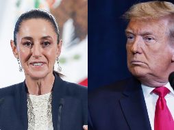 Este jueves 31 de julio, la Presidenta de México, Claudia Sheinbaum, sostuvo una conversación telefónica con el mandatario de Estados Unidos, Donald Trump. ESPECIAL / EFE y AP