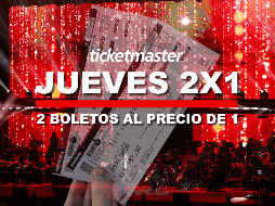 Revisa la lista de TODOS los conciertos que están al 2x1 en Ticketmaster hoy jueves 31 de julio. EL INFORMADOR / ARCHIVO