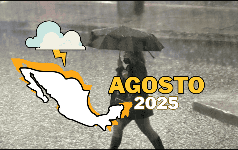 Agosto comienza y las lluvias continuarán, donde en ciertos estados lloverá más.  SUN/ ARCHIVO