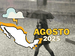Agosto comienza y las lluvias continuarán, donde en ciertos estados lloverá más.  SUN/ ARCHIVO